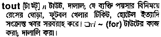 Tout in Bangla Academy Dictionary