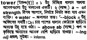 Tower in Bangla Academy Dictionary