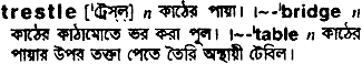 Trestle in Bangla Academy Dictionary