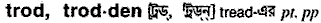 Trodden in Bangla Academy Dictionary