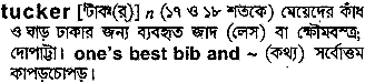 Tucker in Bangla Academy Dictionary