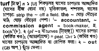 Turf in Bangla Academy Dictionary