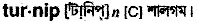 Turnip in Bangla Academy Dictionary