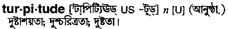 Turpitude in Bangla Academy Dictionary