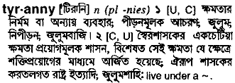 Tyranny in Bangla Academy Dictionary