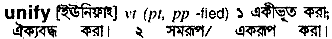 Unify in Bangla Academy Dictionary