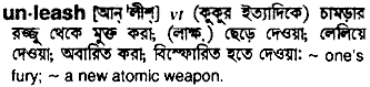Unleash in Bangla Academy Dictionary