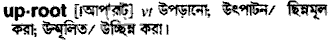 Uproot in Bangla Academy Dictionary