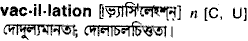 Vacillation in Bangla Academy Dictionary