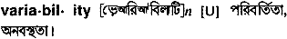 Variability in Bangla Academy Dictionary