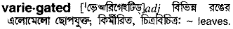 Variegated in Bangla Academy Dictionary