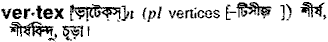 Vertex in Bangla Academy Dictionary