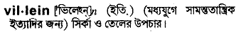 Villein in Bangla Academy Dictionary