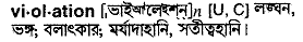 Violation in Bangla Academy Dictionary