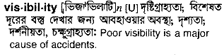 Visibility in Bangla Academy Dictionary