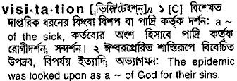 Visitation in Bangla Academy Dictionary