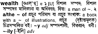 Wealth in Bangla Academy Dictionary
