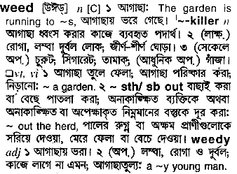 Weed in Bangla Academy Dictionary