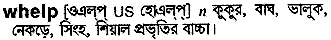 Whelp in Bangla Academy Dictionary