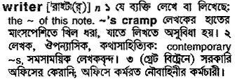Writer in Bangla Academy Dictionary